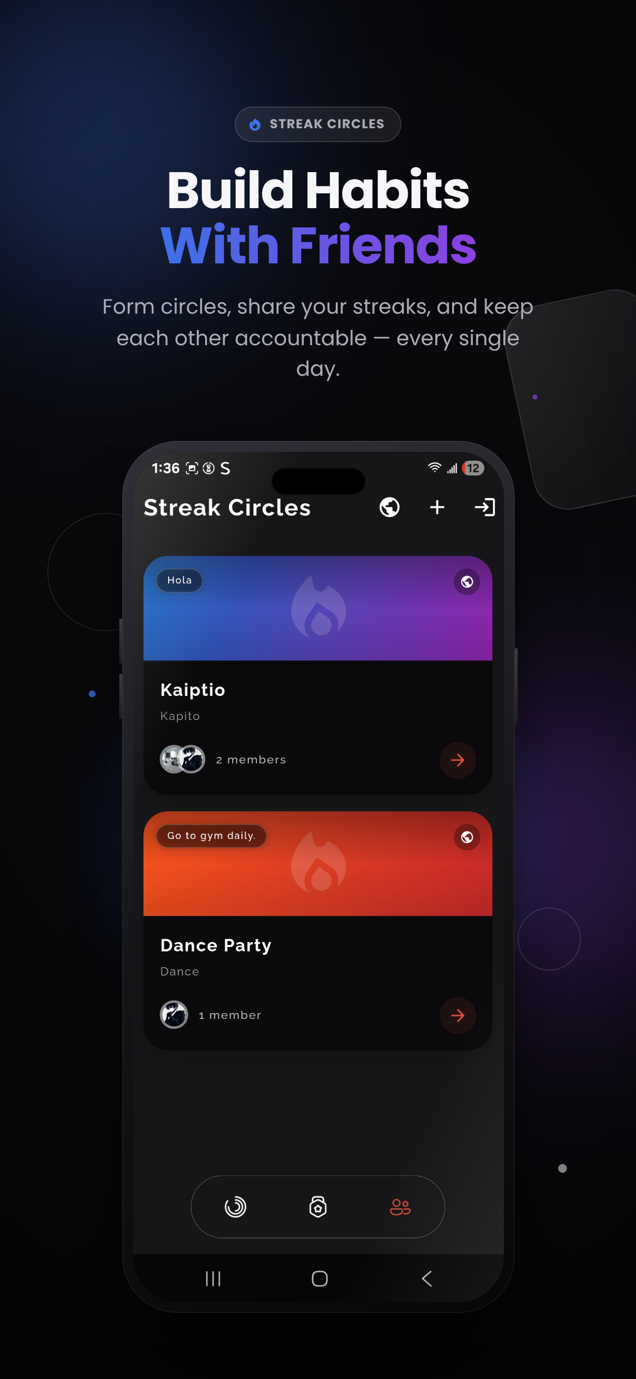 Streak circles and friends